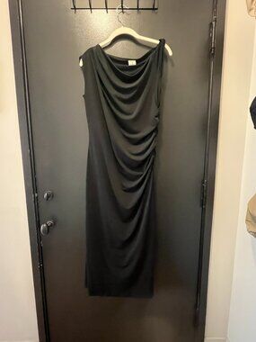 Abercrombie Asymmetrical One-Shoulder Midi Dress